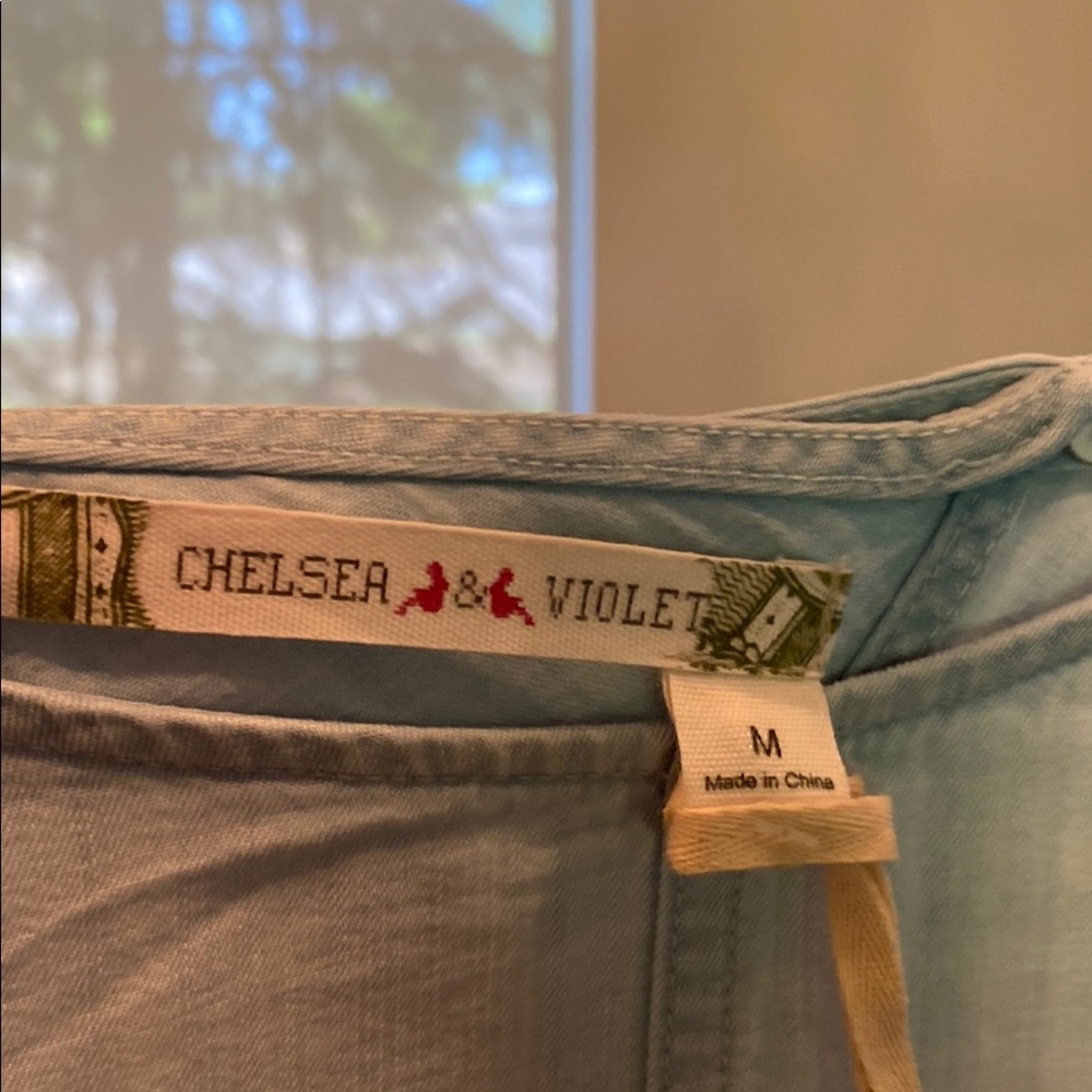 Chelsea and Violet Women's Light Blue Top - Picture 6 of 6